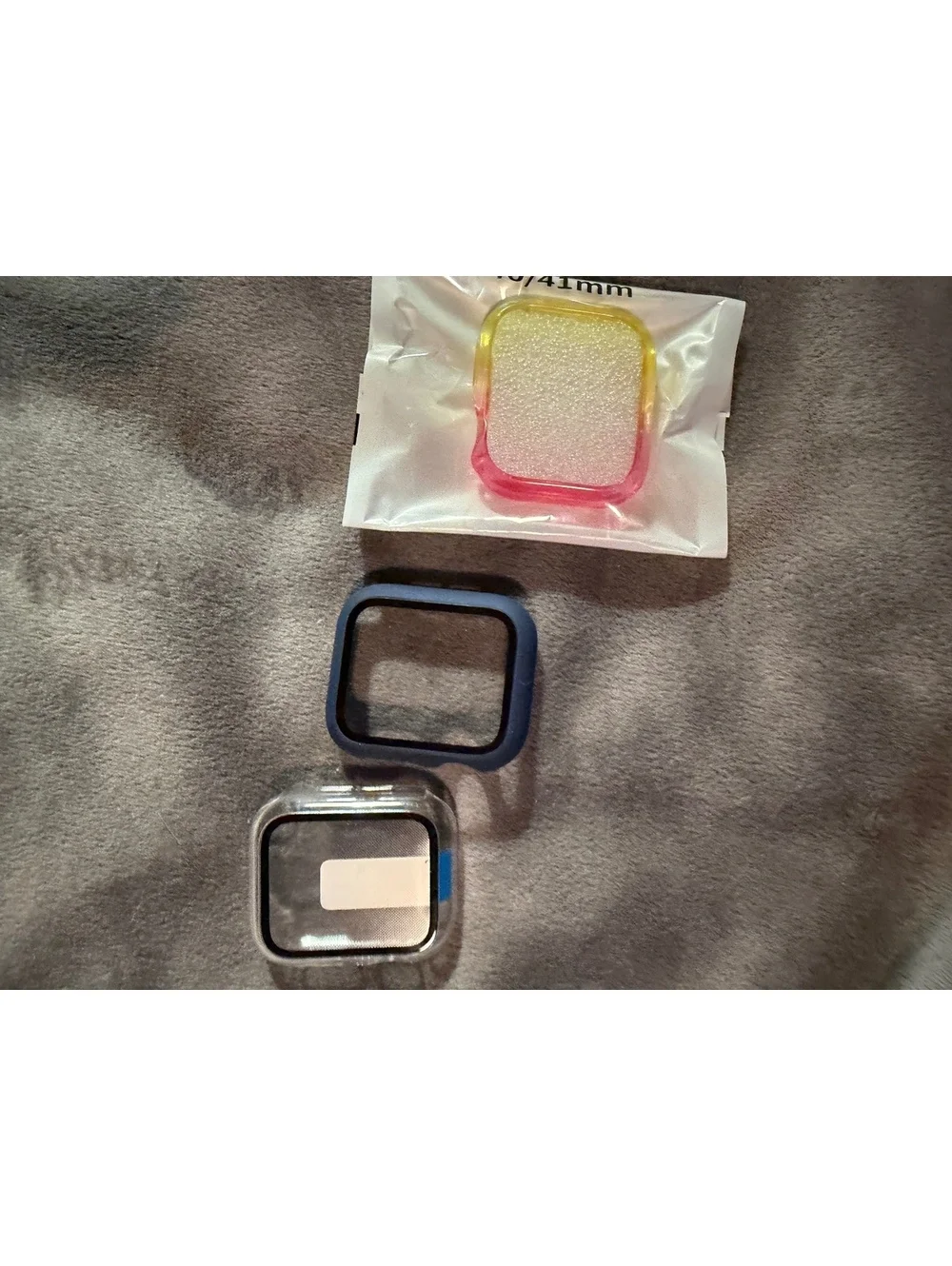 Set of 3 Apple Watch Screen Protectors and Bumpers